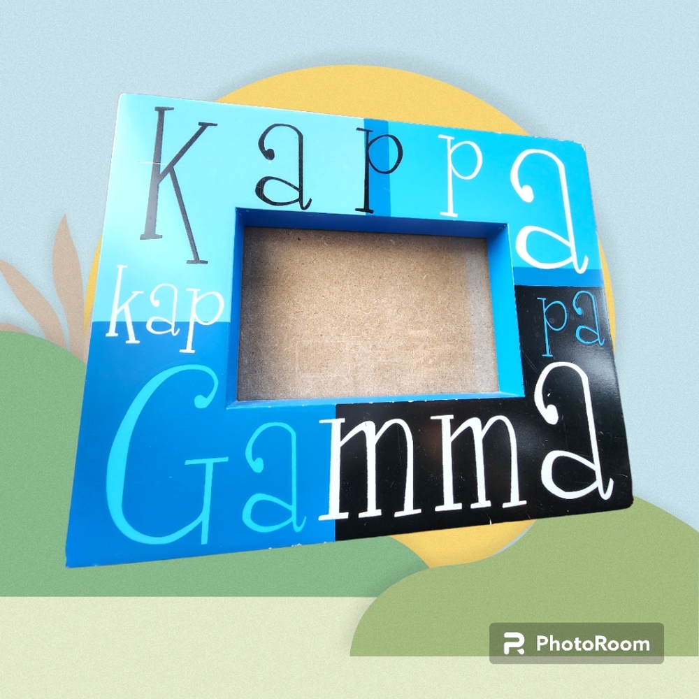 Kappa Kappa Gamma or KKG Sorority Gift Photo Frame for 4x6 photo